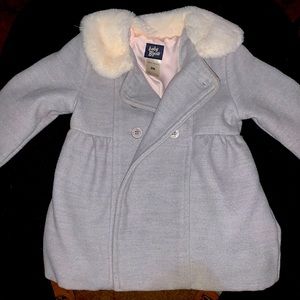 Super cute warm coat with fuzzy collar